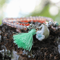 Natural Agate PEACE & BALANCE -3 Strand Stone Blend Bracelet