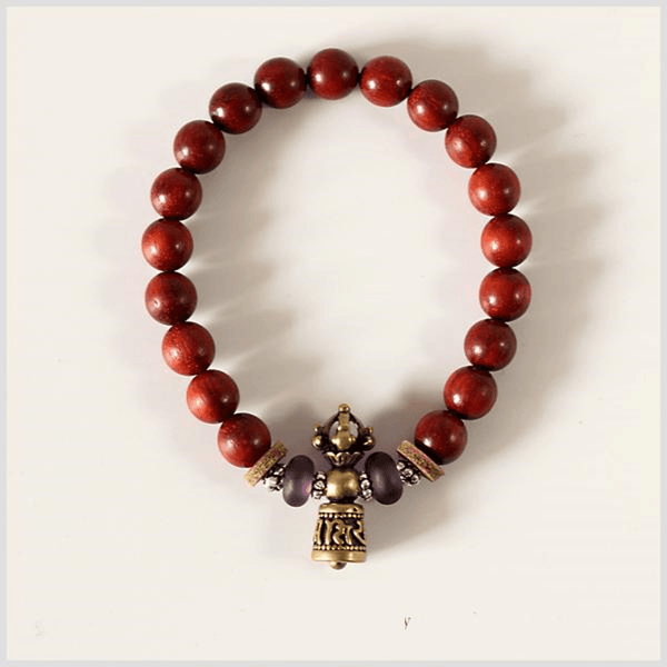 Tibetan Ghanta Bell Sandalwood Bead Bracelet