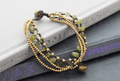 Natural Peridot Stone & Thai Brass 'NATURE'S SUNSHINE' Bracelet