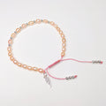 Freshwater Pink Baroque Pearls & Sterling Silver Wing SINCERITY Rope Bracelet