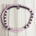 108 Bead Rose Quartz & Amethyst LOVE STONES Mala Charm Bracelet