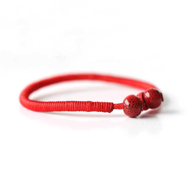 Lucky Red String Handmade Ceramic bracelets -2/pc set – zenheavens