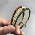 COURAGE- 3/pc SET- Tibetan Hand Tied Lucky Knot Bracelets