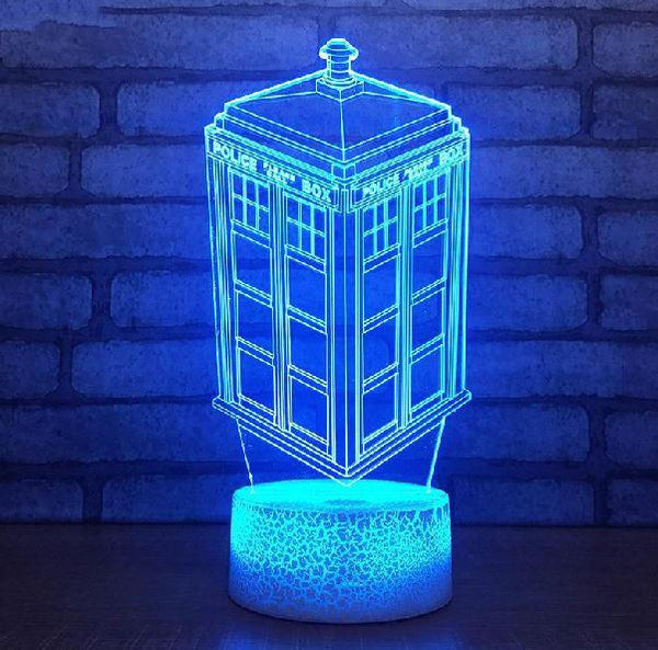 Doctor Who TARDIS 7 Color LED Lamp-Great Gift for Whovians!