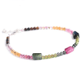 Natural  Rainbow Tourmaline  Stone PRODUCTIVITY Bracelet
