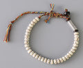 Ethnic Tibetan Buddhist  MOON STAR Bodhi Beads & Carved 6 Syllable  PEACE Bracelet