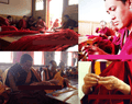 Tibetan Hand knotted 'One Heart to the Buddha-ZEN Enlightenment'