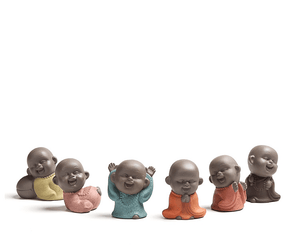 Monk Babies Ceramic Tea Pet Figurine