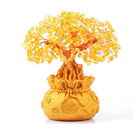 Attract MONEY & Abundance with a CITRINE FENG SHUI MONEY TREE-3 sizes