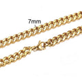 Men's Stainless Steel CUBAN LINK Chain Necklace
