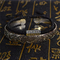 Steel Feng Shui QILIN Bangle & 6 Syllable OM Mantra Rope- 2pc GOOD LUCK Set
