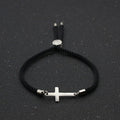 Stainless Steel Rope 'CONNECTION' Cross Bracelet