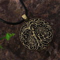 Double Side Carved Mom &  Children FAMILY TREE of LIFE Necklace -Mom with 1-5 kids