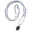 Ancient Style Thai BUDDHA AMULET & Sodalite/Howlite Stone INTUITION Necklace