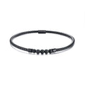 Men's  Braided Leather & LAVA Stone DIFFUSER Choker Necklace