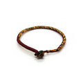 Tibetan Buddhist Rope Bracelet with Tiger Eye Stone Bead- 24 Multi Rope & Mix Color Choices