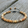 AMAZONITE & other Natural Stones  ABACUS Bead CALMING Men's Bracelet