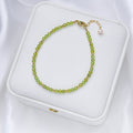 Calming Handcrafted Natural Stones Bracelet with 14K Gold