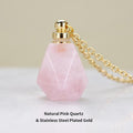 Calming Natural Stone Essential Oil Necklace - 8 Stone Choices