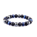Natural Obsidian, Hematite & Assd Tiger Eye Beads MANIFEST GOALS Bracelet