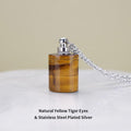 Comforting Essential Oil Natural Stone Perfume Necklace - 5 Stone Choices