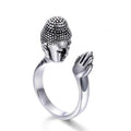 Stainless Steel Unisex Anjali Mudra Buddha Ring