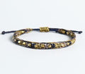Handmade Ethnic Tibetan Waterproof Wax & Copper Bead 'RESOLVE' Lucky Rope Bracelet