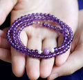 Natural Brazilian AMETHYST  & CHAROITE SOOTHING, & CALMING  Multi layer Bracelet