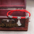 Sterling Silver PI XIU & Red Rope LUCK ATTRACTION Bracelet
