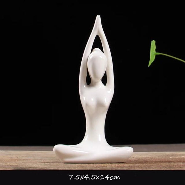 Abstract Glazed Ceramic YOGA Figurine- 12 Poses Available-BUY 2, GET a 3RD FREE!